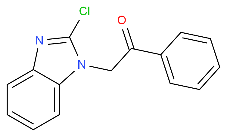 2-(2-chloro-1H-benzimidazol-1-yl)-1-phenylethanone_分子结构_CAS_23085-45-2)