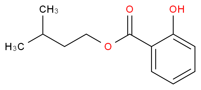 3-methylbutyl 2-hydroxybenzoate_分子结构_CAS_87-20-7