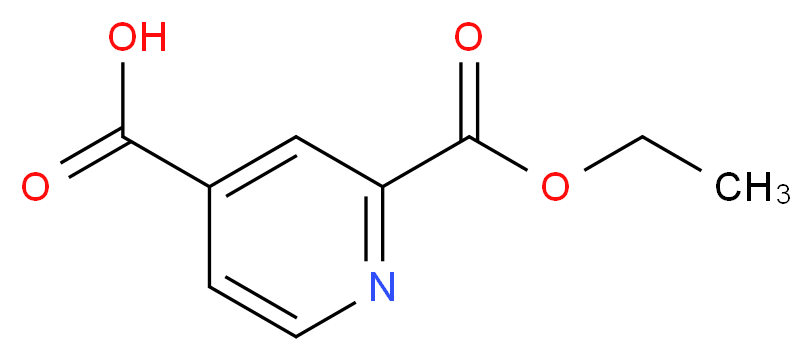 2-(ethoxycarbonyl)pyridine-4-carboxylic acid_分子结构_CAS_142074-49-5