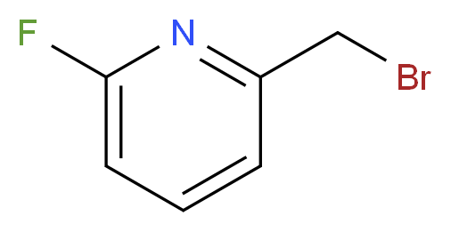 2-(Bromomethyl)-6-fluoropyridine_分子结构_CAS_100202-78-6)