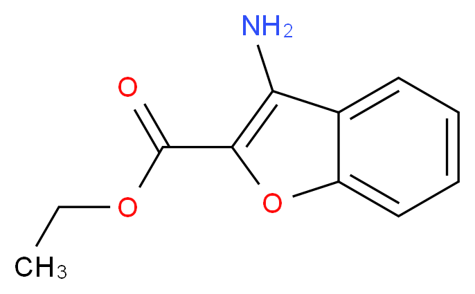 ethyl 3-amino-1-benzofuran-2-carboxylate_分子结构_CAS_39786-35-1