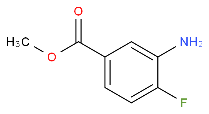 methyl 3-amino-4-fluorobenzoate_分子结构_CAS_369-26-6)