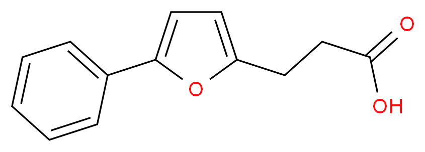 3-(5-phenyl-2-furyl)propanoic acid_分子结构_CAS_3465-61-0)