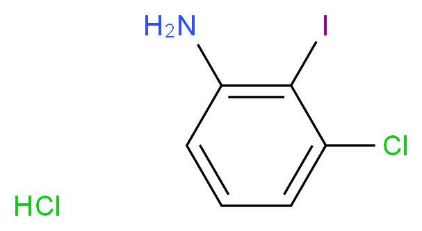  3-Chloro-2-iodo-phenylamine hydrochloride_分子结构_CAS_1187928-28-4)