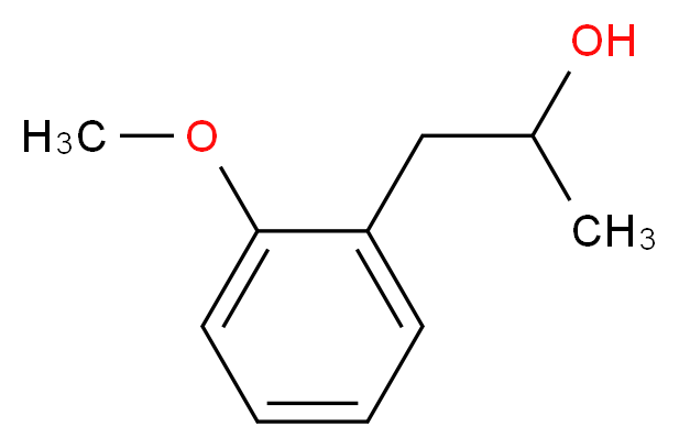 1-(2-methoxyphenyl)propan-2-ol_分子结构_CAS_15541-26-1