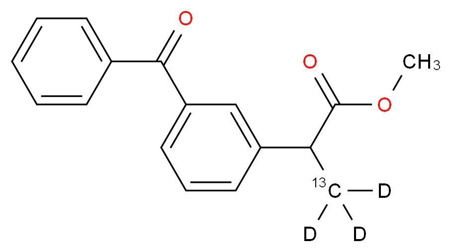 Ketoprofen-13CD3 Methyl Ester_分子结构_CAS_)