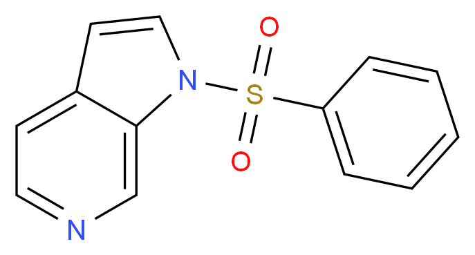 1-(Phenylsulfonyl)-1H-pyrrolo[2,3-c]pyridine_分子结构_CAS_867034-27-3)