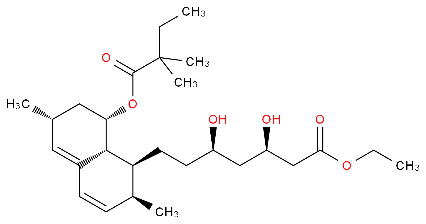 Simvastatin Hydroxy Acid Ethyl Ester_分子结构_CAS_864357-87-9)