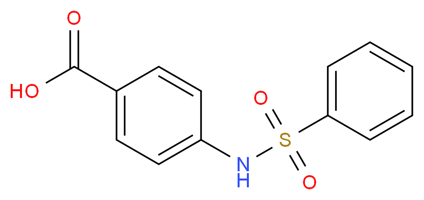 4-benzenesulfonamidobenzoic acid_分子结构_CAS_28547-16-2