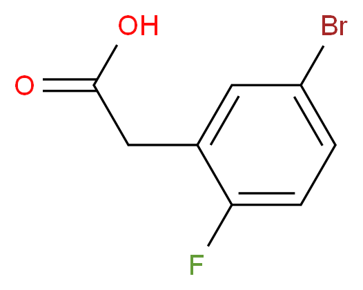 5-Bromo-2-fluorophenylacetic acid_分子结构_CAS_883514-21-4)