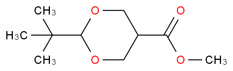 2-tert-Butyl-1,3-dioxane-5-carboxylic Acid Methyl Ester_分子结构_CAS_1159977-17-9)