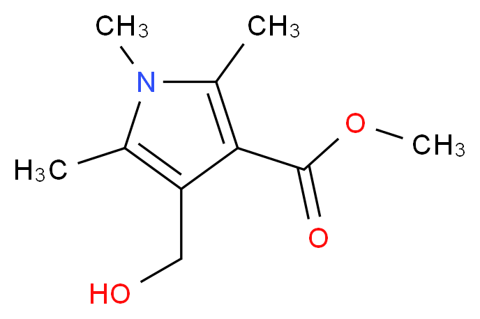 methyl 4-(hydroxymethyl)-1,2,5-trimethyl-1H-pyrrole-3-carboxylate_分子结构_CAS_368869-98-1