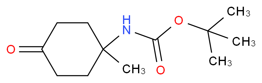 Carbamic acid, N-(1-methyl-4-oxocyclohexyl)-, 1,1-dimethylethyl ester_分子结构_CAS_412293-43-7)