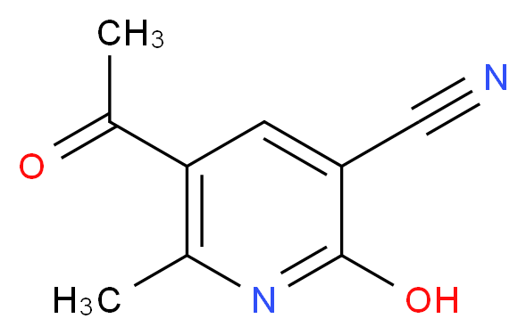 5-Acetyl-2-hydroxy-6-methylnicotinonitrile_分子结构_CAS_52600-53-0)