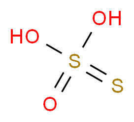 Thiosulfuric acid_分子结构_CAS_13686-28-7)