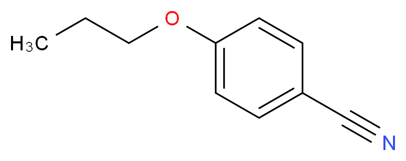 4-Propoxybenzonitrile_分子结构_CAS_60758-84-1)
