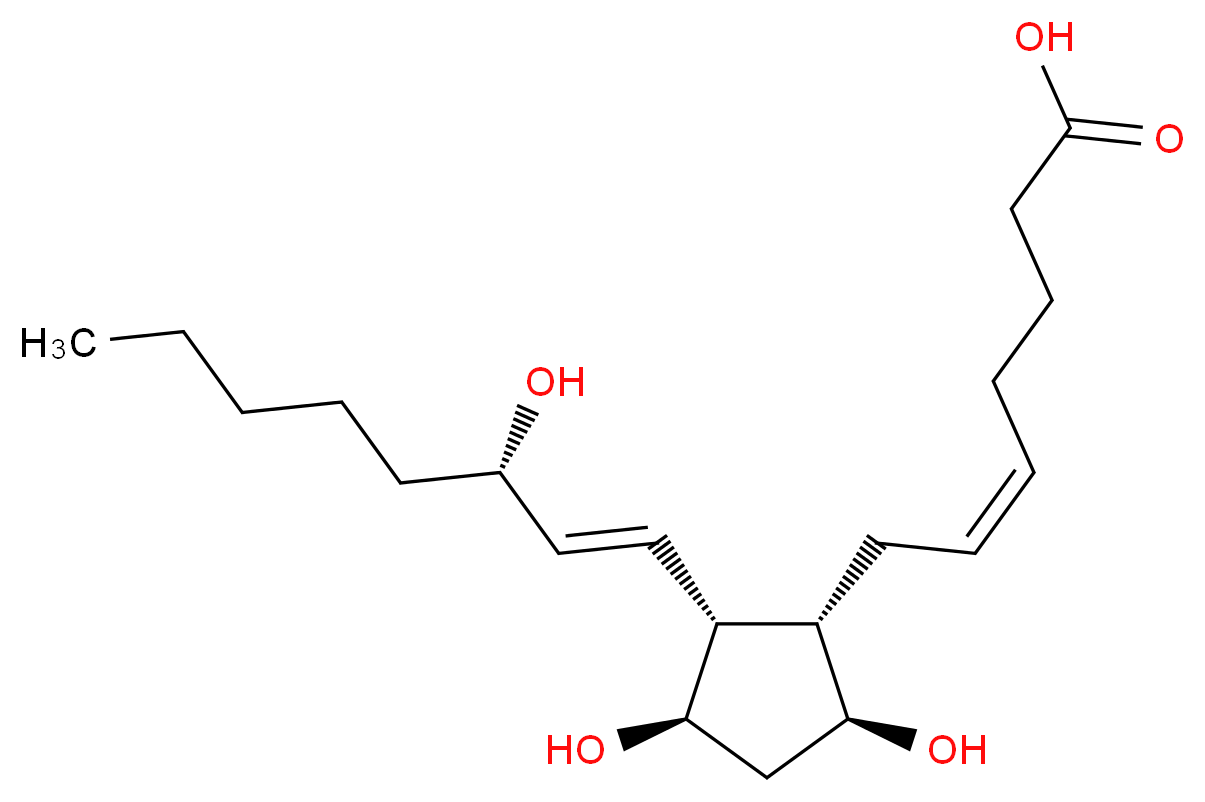 8-epi-Prostaglandin F2α_分子结构_CAS_27415-26-5)