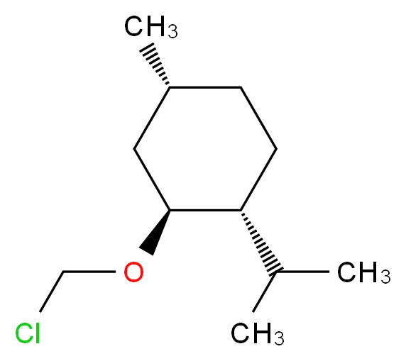 (+)-氯甲基异薄荷基醚_分子结构_CAS_144177-48-0)