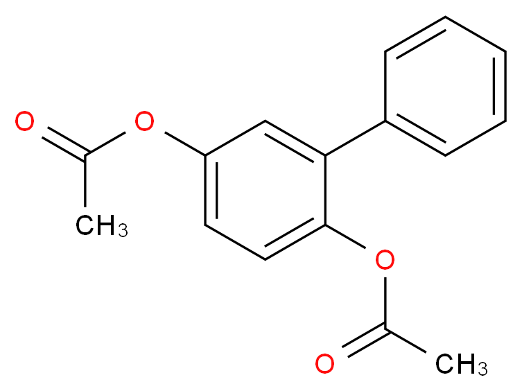 4-(acetyloxy)-2-phenylphenyl acetate_分子结构_CAS_58244-28-3