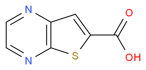 Thieno[2,3-b]pyrazine-6-carboxylic acid 90%_分子结构_CAS_59944-79-5)