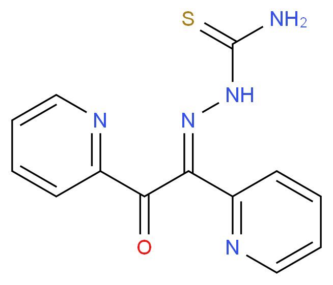 [(E)-[2-oxo-1,2-bis(pyridin-2-yl)ethylidene]amino]thiourea_分子结构_CAS_108922-13-0