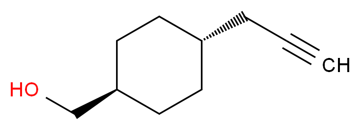 trans-4-(2-Propynyl)-cyclohexanemethanol_分子结构_CAS_250682-79-2)