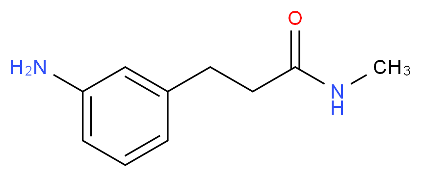 3-(3-aminophenyl)-N-methylpropanamide_分子结构_CAS_1018542-66-9