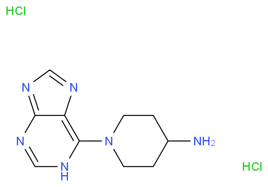 1-(1H-purin-6-yl)piperidin-4-amine dihydrochloride_分子结构_CAS_)