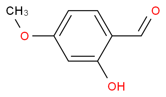 2-羟基-4-甲氧基苯甲醛_分子结构_CAS_673-22-3)