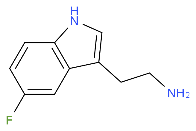 2-(5-fluoro-1H-indol-3-yl)ethan-1-amine_分子结构_CAS_576-16-9