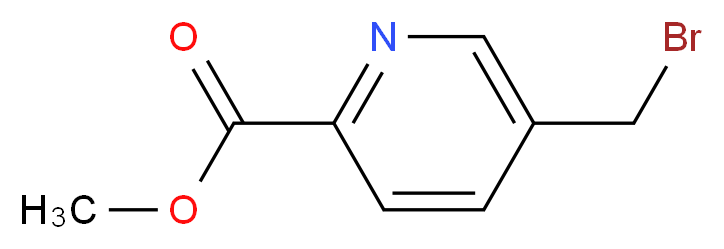 methyl 5-(bromomethyl)pyridine-2-carboxylate_分子结构_CAS_55876-84-1