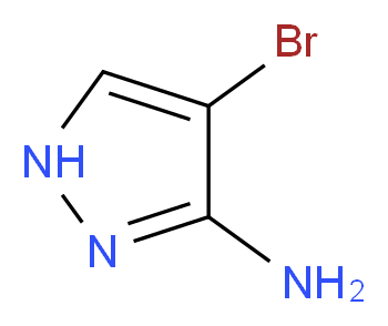 3-氨基-4-溴-1H-吡唑_分子结构_CAS_16461-94-2)