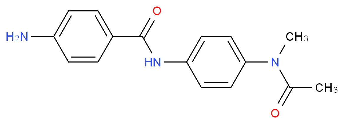 N-{4-[Acetyl(methyl)amino]phenyl}-4-aminobenzamide_分子结构_CAS_)