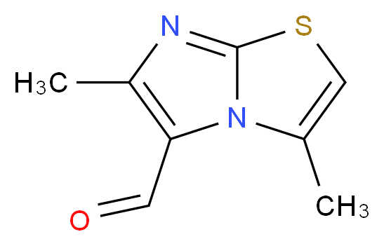 3,6-Dimethyl-imidazo[2,1-b]thiazole-5-carbaldehyde_分子结构_CAS_130182-30-8)