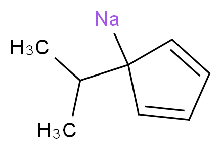 异丙基环戊二烯钠盐_分子结构_CAS_65090-77-9)