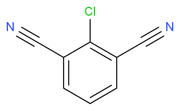 2-chlorobenzene-1,3-dicarbonitrile_分子结构_CAS_28442-78-6