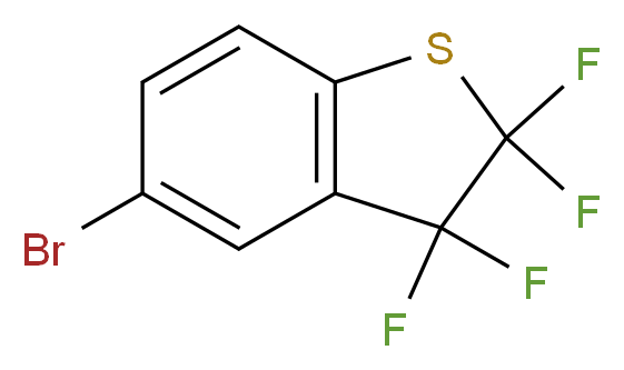 5-bromo-2,2,3,3-tetrafluoro-2,3-dihydro-1-benzothiophene_分子结构_CAS_146431-20-1