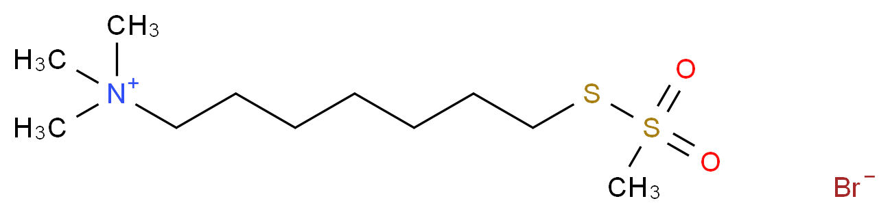 [7-(Trimethylammonium)hepyl] Methanethiosulfonate Bromide _分子结构_CAS_1159174-26-1)