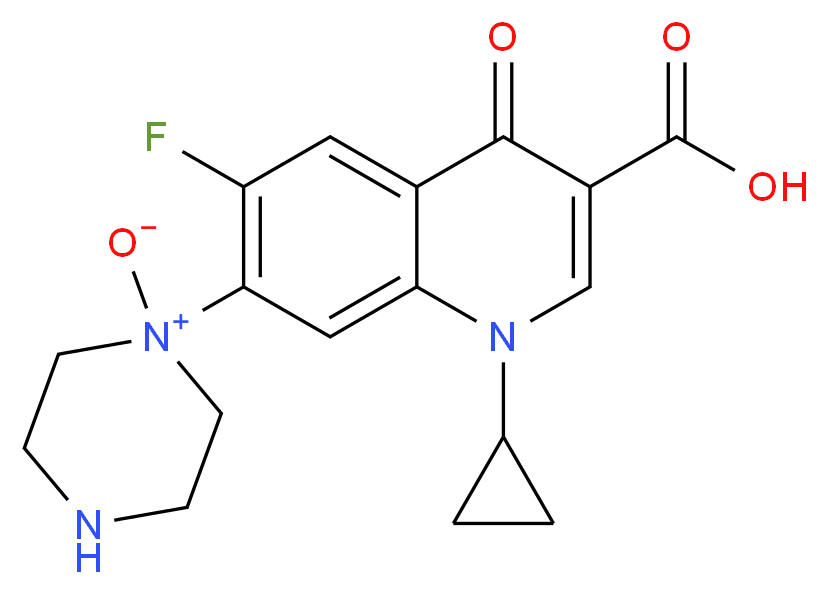 Ciprofloxacin N-Oxide_分子结构_CAS_860033-22-3)