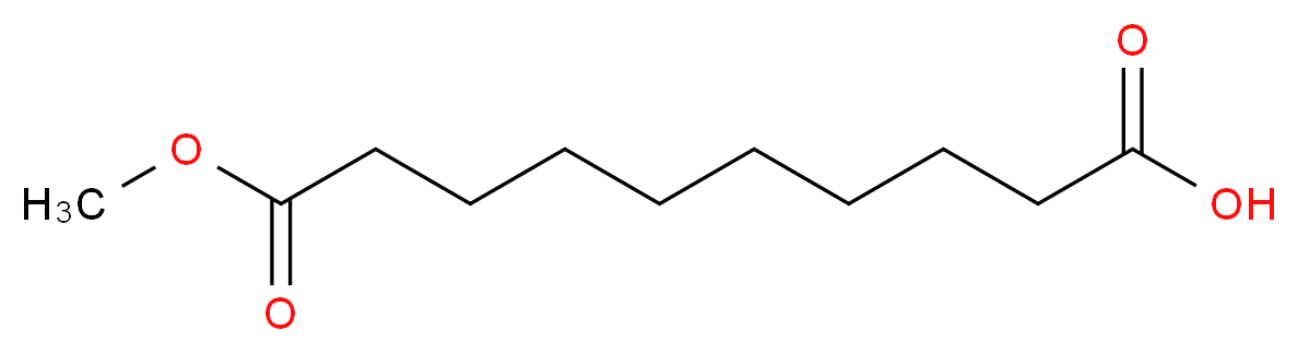10-methoxy-10-oxodecanoic acid_分子结构_CAS_818-88-2