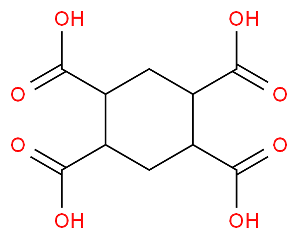 cyclohexane-1,2,4,5-tetracarboxylic acid_分子结构_CAS_15383-49-0