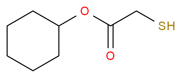 cyclohexyl 2-sulfanylacetate_分子结构_CAS_16849-98-2