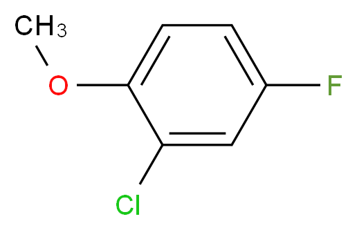 2-氯-4-氟苯甲醚_分子结构_CAS_2267-25-6)