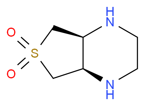 (4aR,7aS)-octahydro-6λ<sup>6</sup>-thieno[3,4-b]piperazine-6,6-dione_分子结构_CAS_1212331-13-9