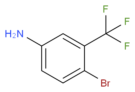 4-bromo-3-(trifluoromethyl)aniline_分子结构_CAS_393-36-2