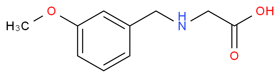 N-(3-Methoxybenzyl)glycine_分子结构_CAS_756754-04-8)