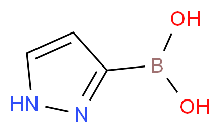 1H-pyrazol-3-ylboronic acid_分子结构_CAS_)