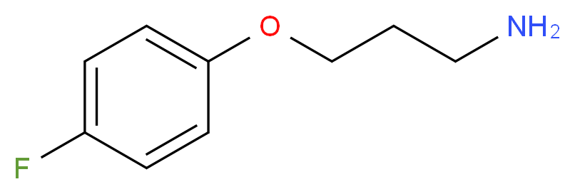 1-(3-aminopropoxy)-4-fluorobenzene_分子结构_CAS_116753-54-9