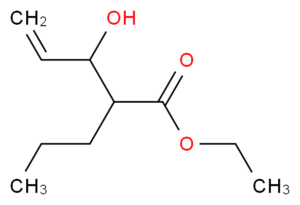 ethyl 3-hydroxy-2-propylpent-4-enoate_分子结构_CAS_96107-27-6