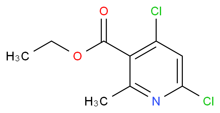 Ethyl 4,6-dichloro-2-methylnicotinate_分子结构_CAS_686279-09-4)